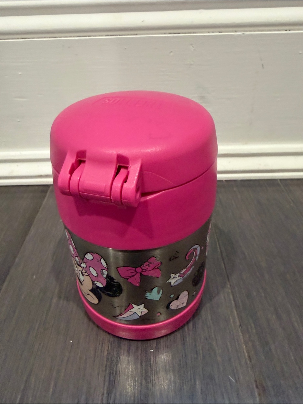 Thermos Disney Minnie Mouse Pink Stainless Steel Kids Food Jar Lunch - Picture 4 of 9